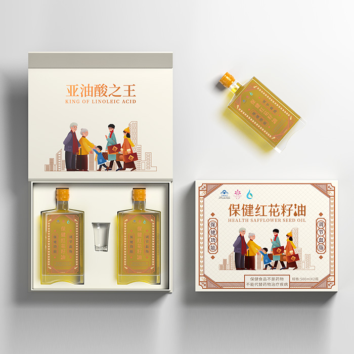 国士康-红花籽油翻式礼盒